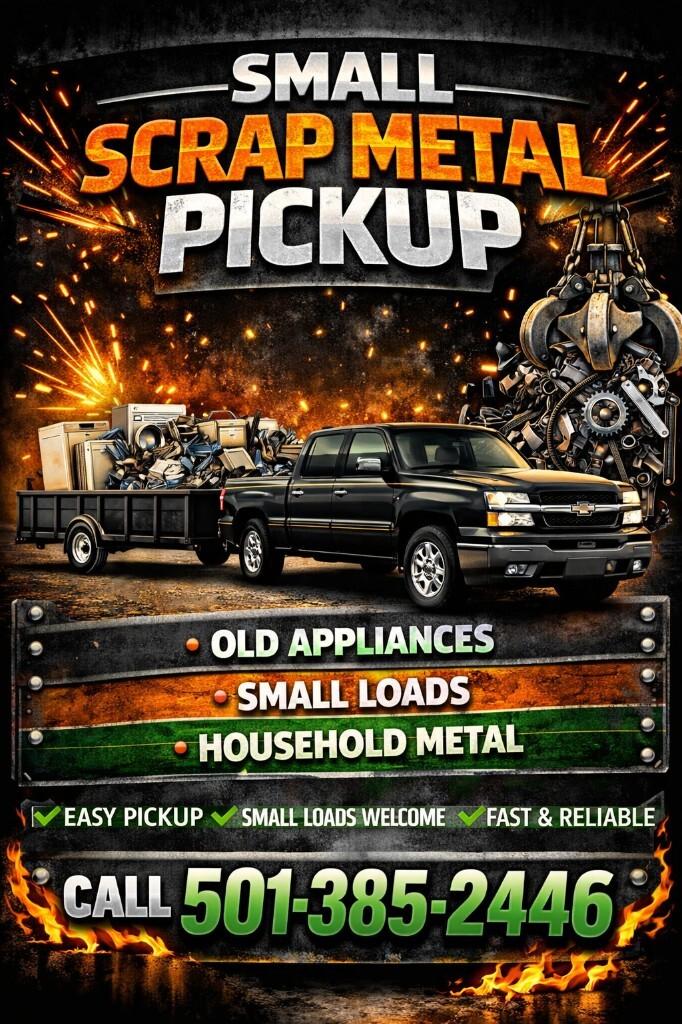 Scrap metal pickup ad
