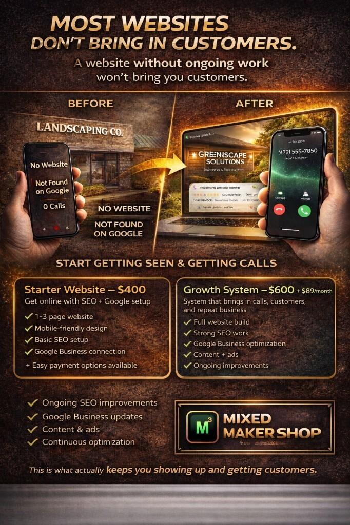 Website before / after ad