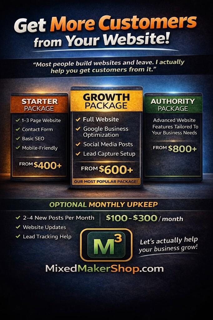 Website customer-getting ad