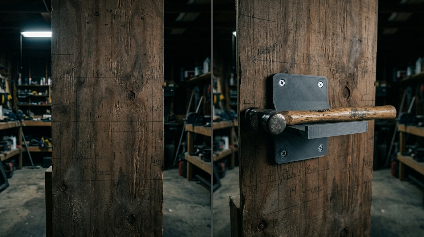 3D-printed bracket mounted in use
