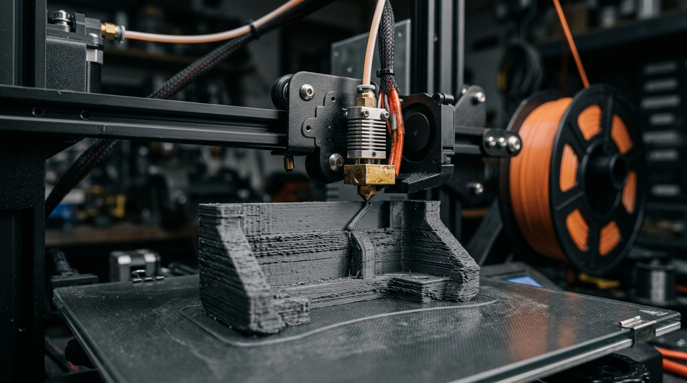 FDM printer building a functional part