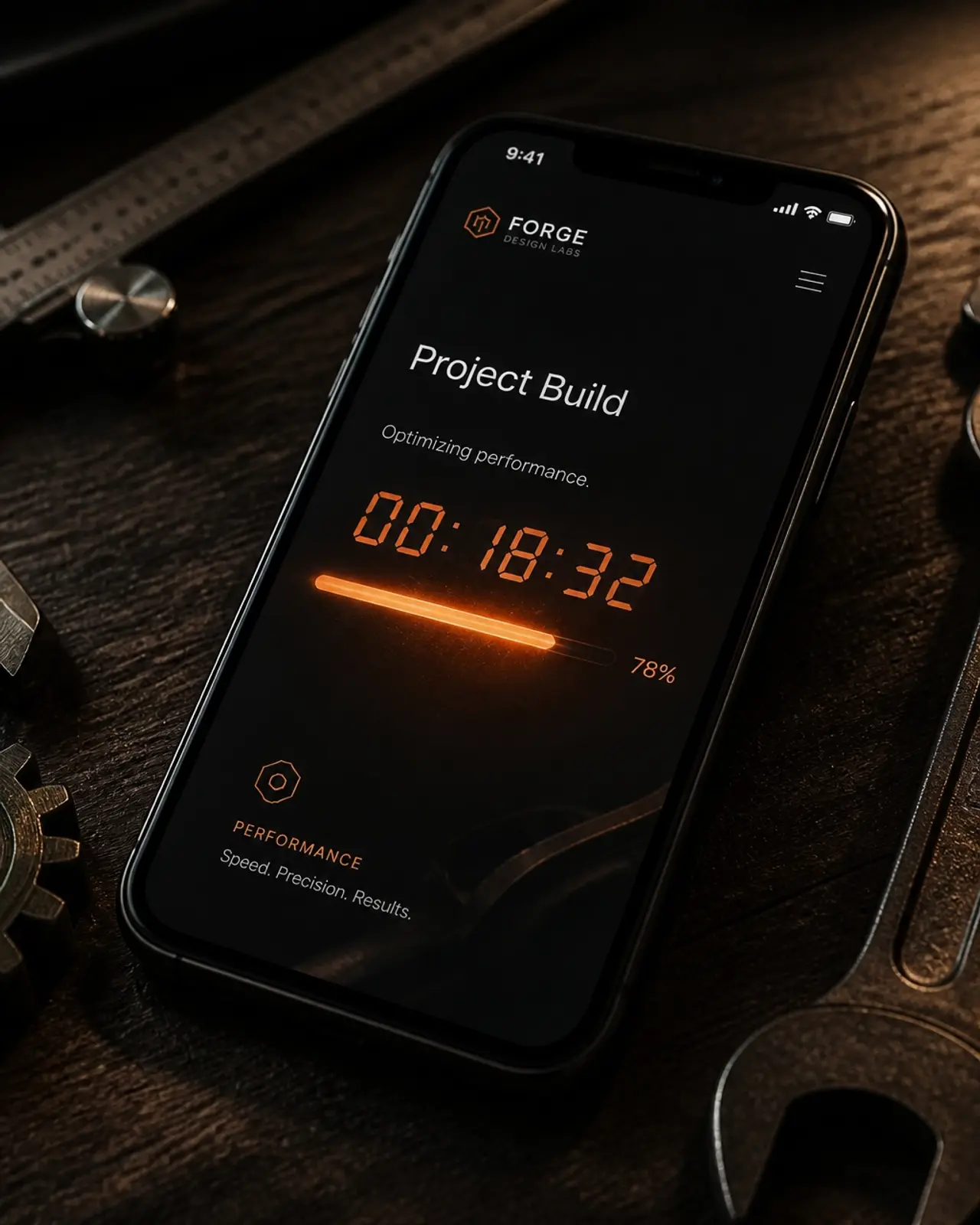 A digital stopwatch on a smartphone screen emphasizing speed