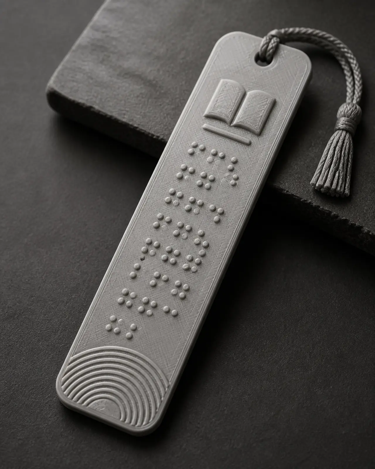 Tactile Braille 3D printed bookmark
