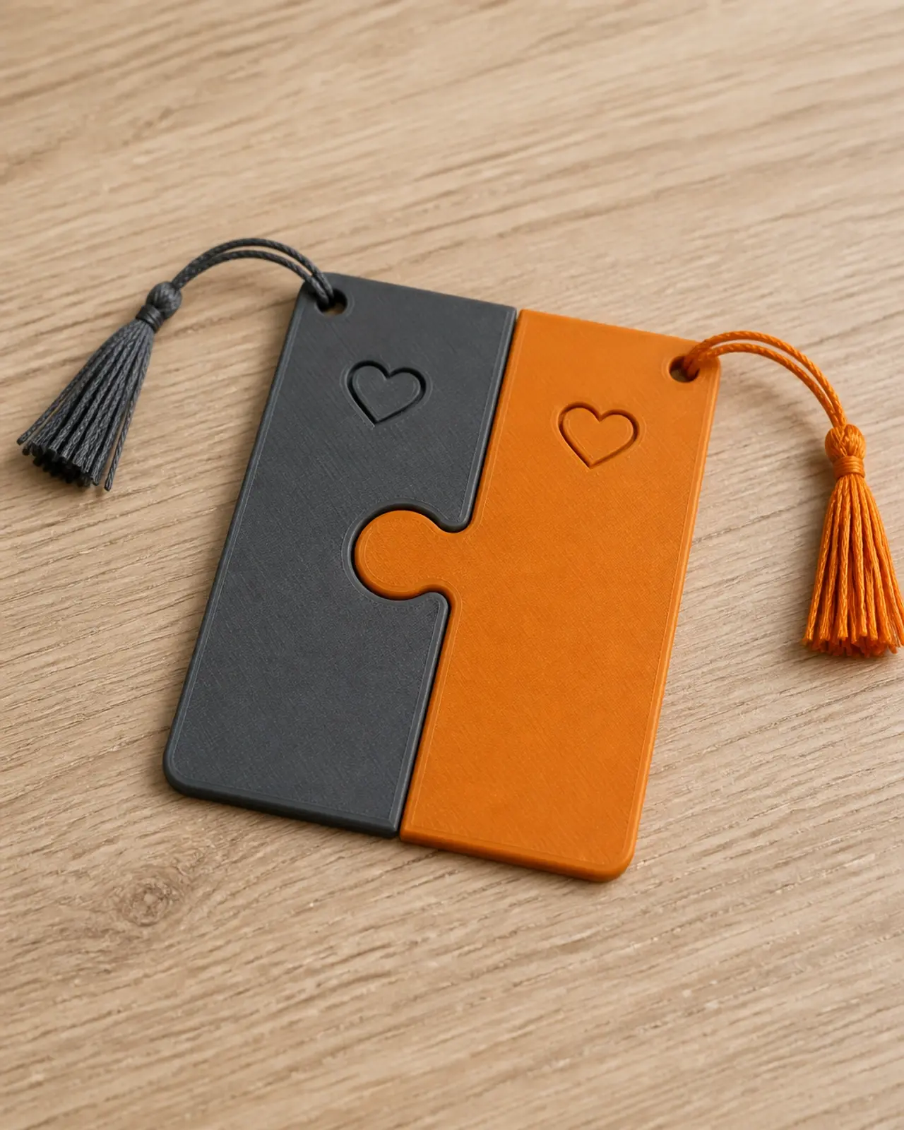 Interlocking puzzle bookmarks
