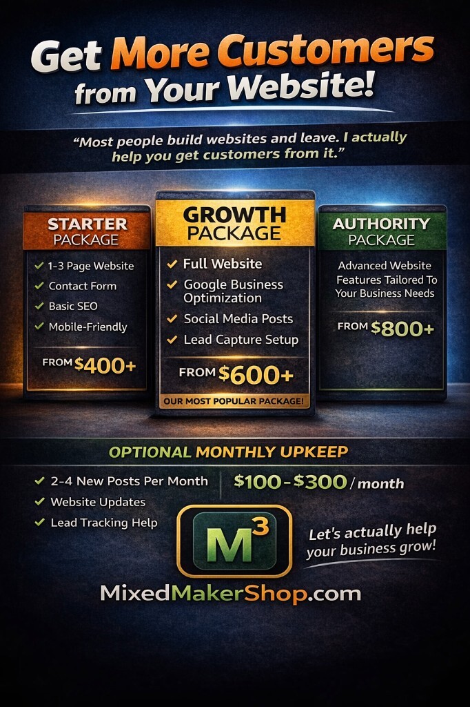 Website customer-getting ad