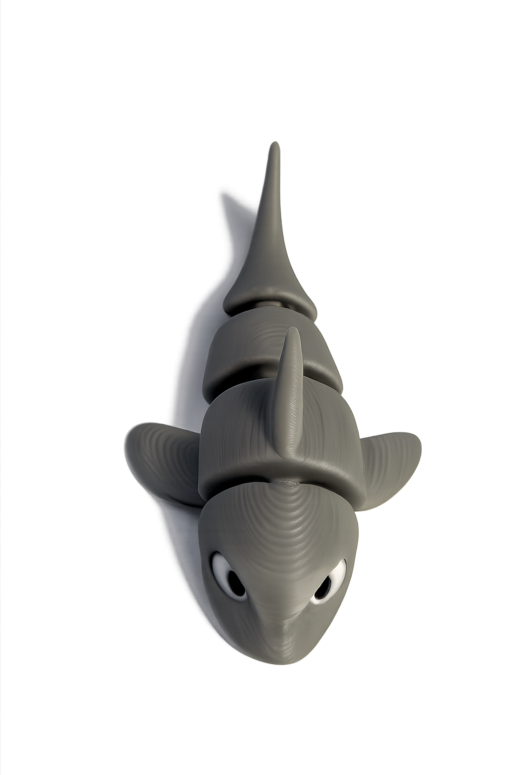 3D printed shark figurine